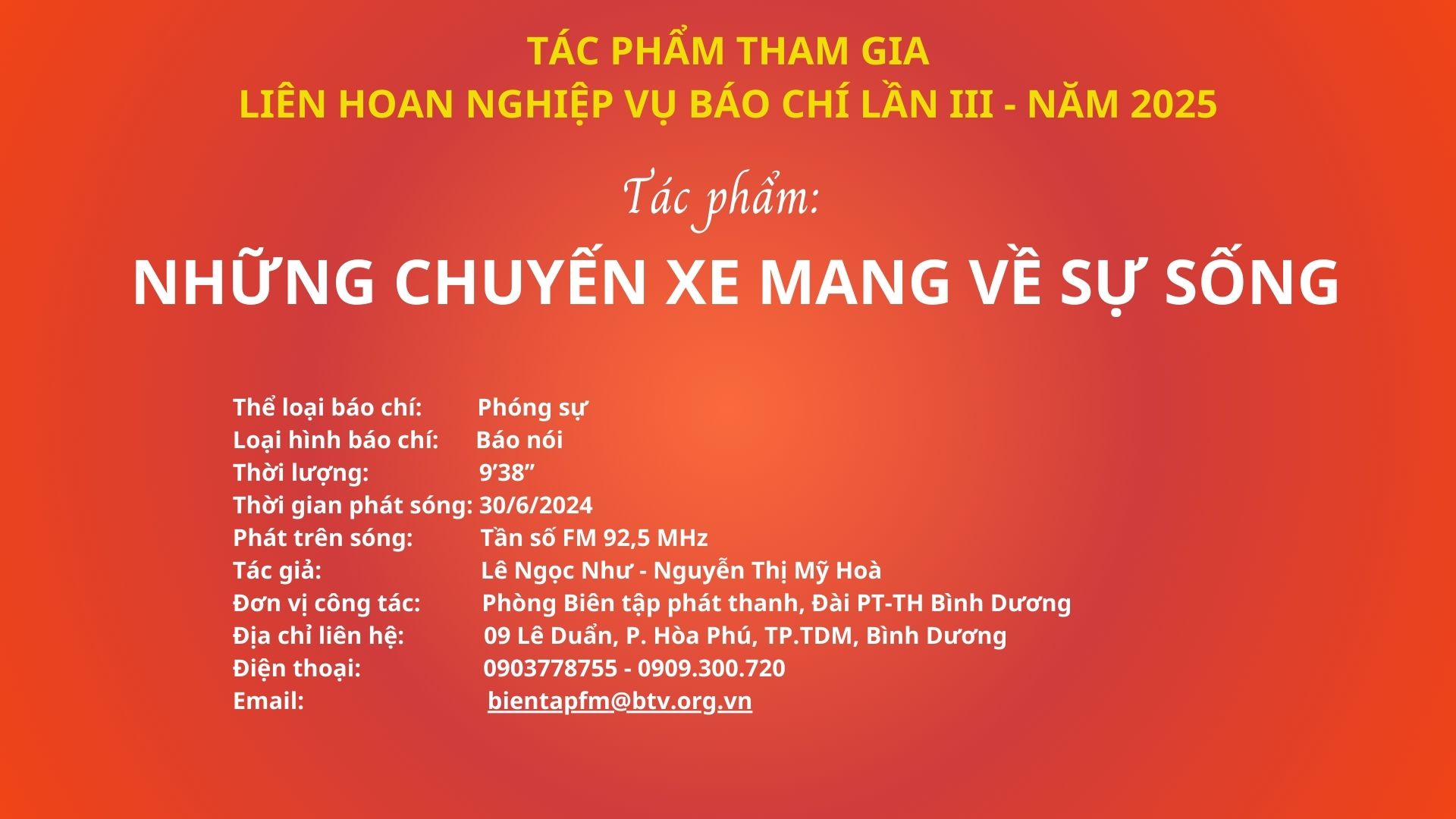 Những chuyến xe mang về sự sống